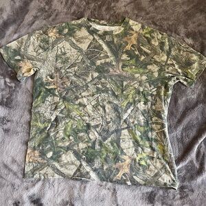 Men's Camo Short Sleeve T-Shirt - Green/Brown